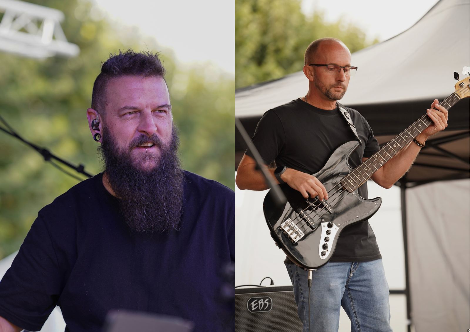 Cédric au chant et Nicolas à la basse, nouveaux membres de No Time Project